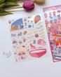 استیکر ۳ بعدی فروشگاه چای و باغ آرزوها ( ۲ ورق استیکر و ۱ کارت صحنه )