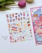 استیکر ۳ بعدی فروشگاه چای و باغ آرزوها ( ۲ ورق استیکر و ۱ کارت صحنه )