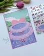 استیکر ۳ بعدی فروشگاه چای و باغ آرزوها ( ۲ ورق استیکر و ۱ کارت صحنه )