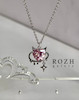 گردنبند قلب و گربه🩷🎀
