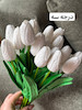گل لاله مصنوعی سفید دکوری🌷