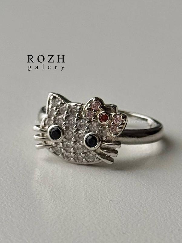 انگشتر کیتی نگینی🎀🐱