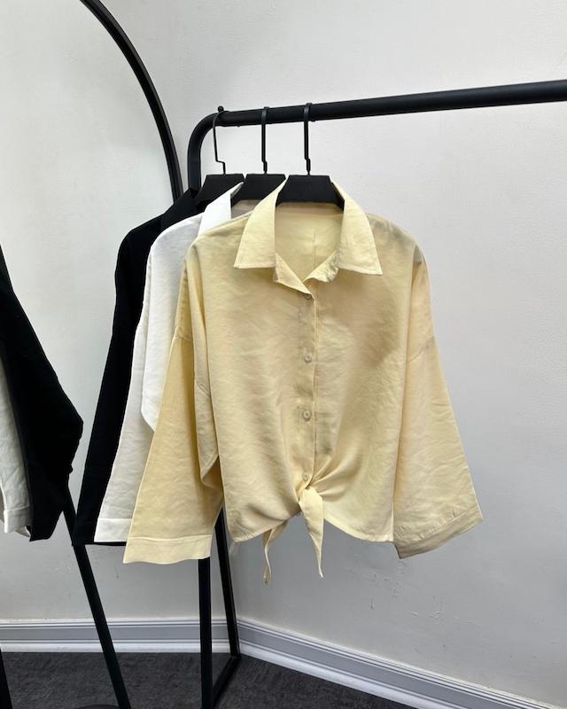 شومیز گره ای سیلک