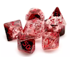 ست 7تایی تاس D&D طرح Vampiric Touch