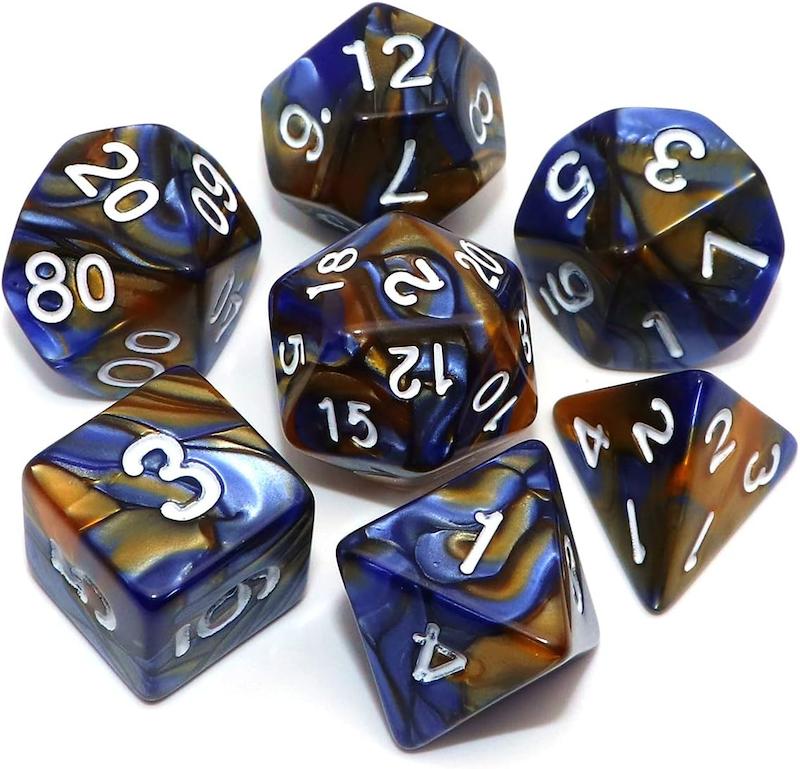 ست 7تایی تاس D&D طرح Thalor’s Fall