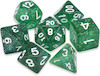 ست 7تایی تاس D&D طرح Green Stardust
