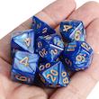 ست 7تایی تاس D&D طرح آبی متالیک