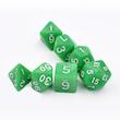 ست 7تایی تاس D&D طرح سبز روشن متالیک
