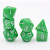 ست 7تایی تاس D&D طرح سبز روشن متالیک