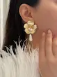 گوشواره گل و پاپیونی و مروارید