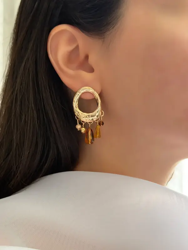 گوشواره آویز رنگی