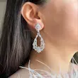 گوشواره جواهری نگین مارکیز