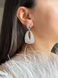 گوشواره حلقه ای نگین مارکیز