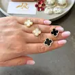 گوشواره های ونکلیف با ضدف و سنگ طبیعی