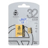 (گارانتی مادام‌العمر شرکت آی تین) Queen tech microSDHC & adapter U3 Class 10 633X -95MB/s - 32GB مشکی طلایی