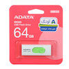 فلش مموری ADATA USB3.2 مدل UV320 ظرفیت 64GB - سفید سبز (گارانتی پنج ساله آونگ)