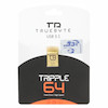 فلش مموری TRUEBYTE USB3.1 مدل TRIPPLE ظرفیت 64GB - نقره ای (گارانتی مادام العمر آی تین)