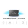 هارد Lexar SSD مدل NS100 - ظرفیت 128GB - خاکستری (گارانتی متین)
