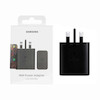شارژر دیواری سه پین PD و فست تک پورت SAMSUNG Type-C مدل EP-TA845 45W - سفید و مشکی(گارانتی شش ماهه شرکتی)