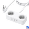 چندراهی برق و شارژر رومیزی UGREEN 30W مدل DigiNest Life CD280-50683 - سفید (گارانتی 18 ماهه آسان پیشرو)