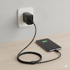 شارژر دیواری PD و فست تک پورت Philips مدل DLP5312NB 30W به همراه کابل شارژ Type-C To Type-C - مشکی (گارانتی دوساله سی آوا)