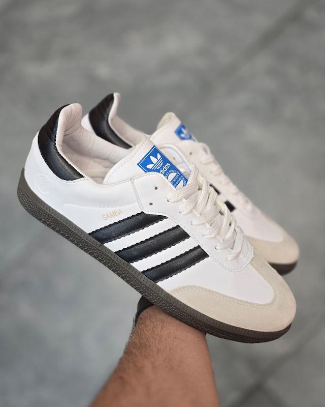 کتونی ادیداس سامبا سفید مشکی Adidas samba