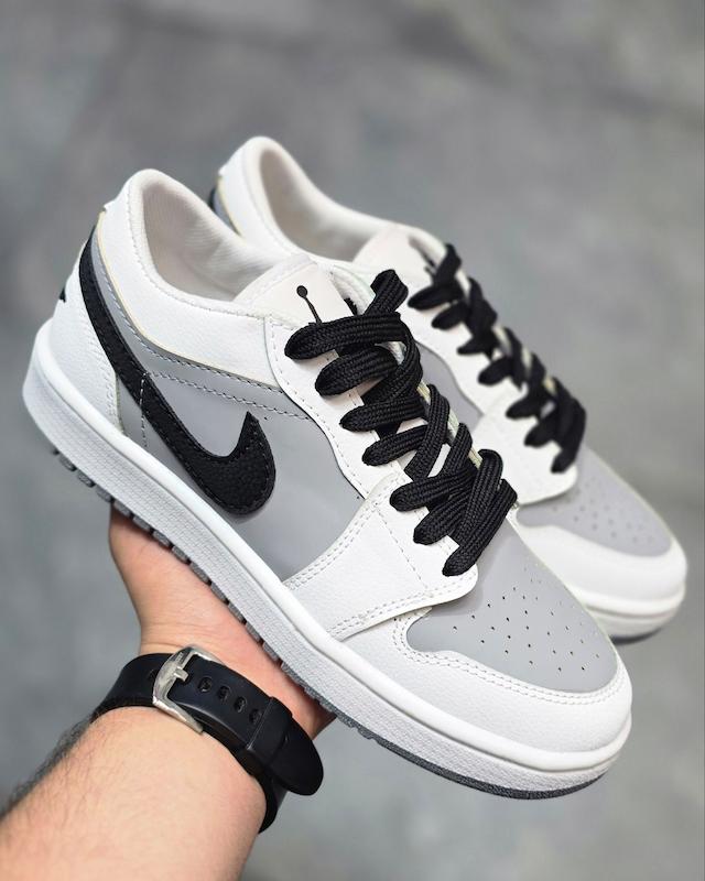 کتونی نایک جردن طوسی سفید Nike jordan