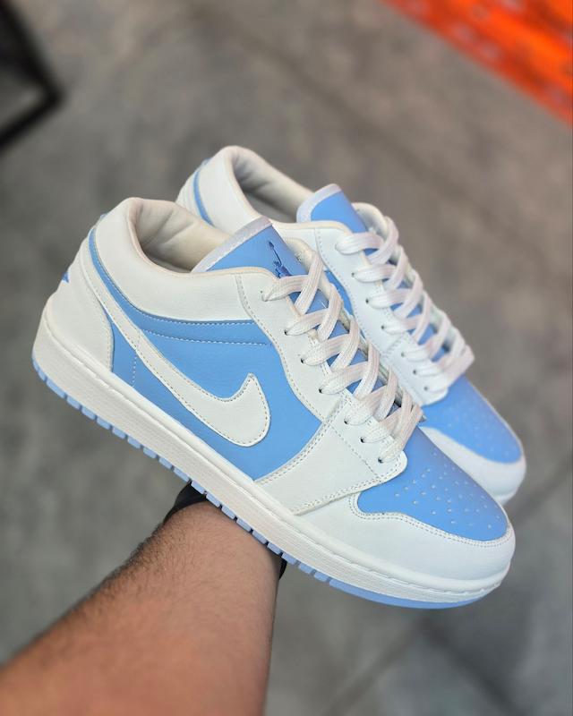 کتونی نایک جردن سفید ابی Nike jordan 