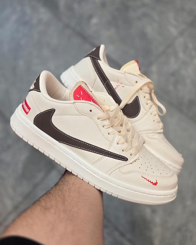 کتونی نایک جردن تراویس سوپریم کرم Nike jordan supreme