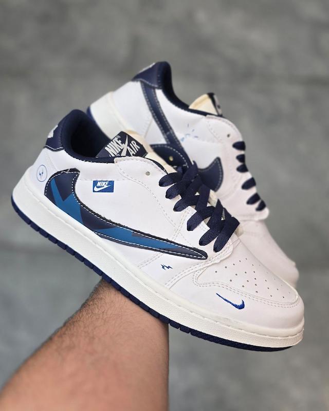 کتونی نایک جردن تراویس سفید ابی Nike jordan travis