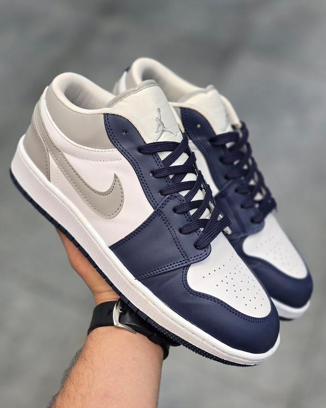 کتونی نایک جردن طوسی سرمه ای Nike jordan