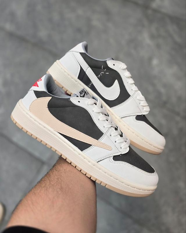 کتونی نایک جردن تراویس موکا بدون ساق   Nike Jordan travisکتونی نایک جردن تراویس موکا بدون ساق   Nike Jordan travis