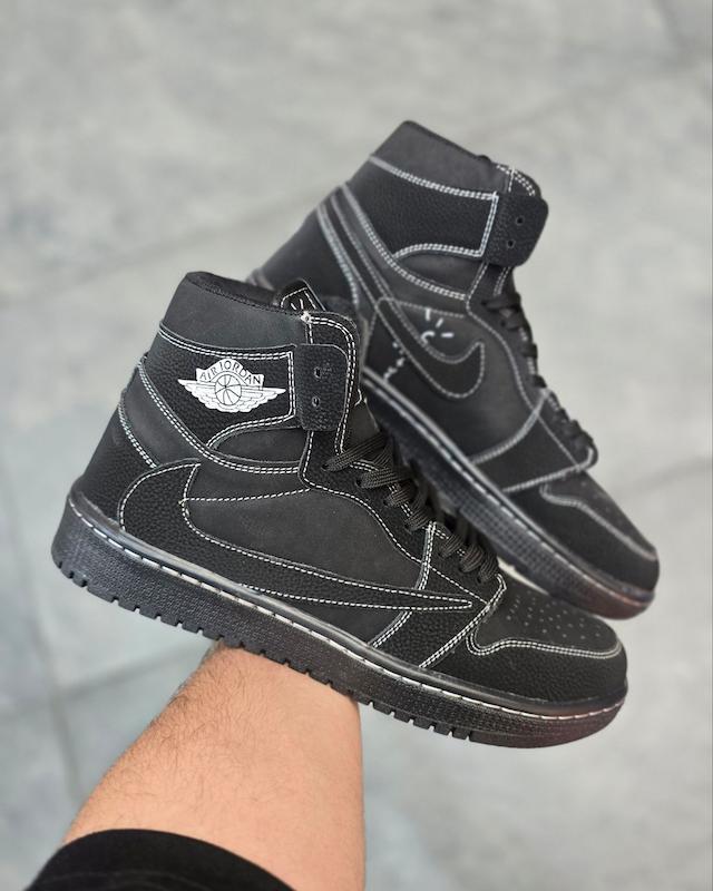 کتونی نایک جردن تراویس بلک فانتوم ساقدار کد 2256  Nike Jordan travis