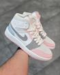کتونی جردن پاریس صورتی ساقدار Nike Jordan1