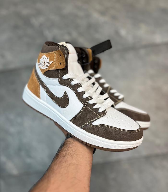 کتونی نایک جردن نارنجی ساق Nike jordan