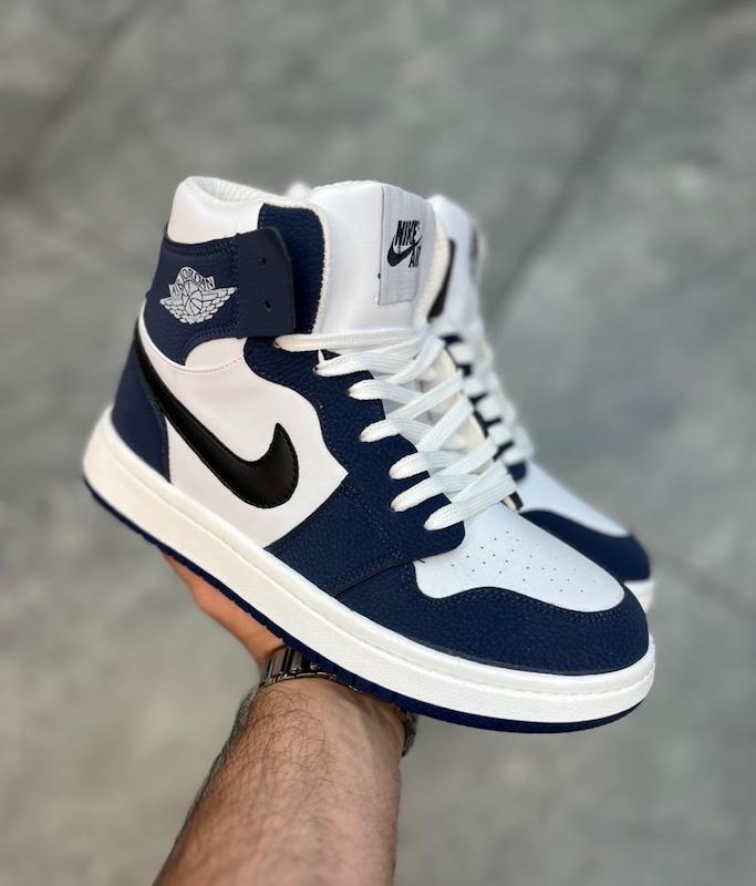 کتونی نایک جردن سرمه ای نایک مشکی ساقدار Nike jordan