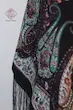 روسری ترکمنی سنتی قواره بزرگ ریشه دار