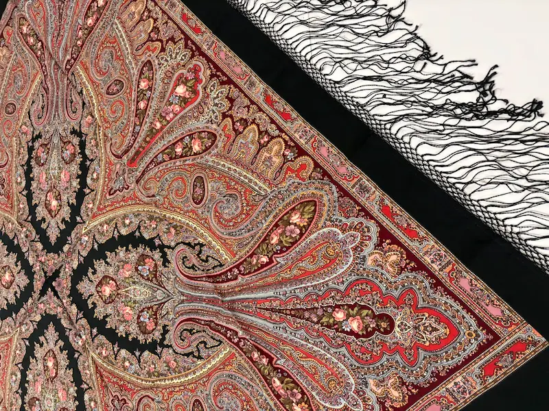 روسری ترکمنی پشمی روسیه 