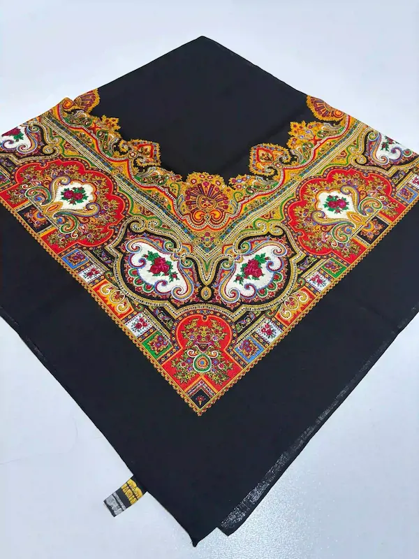 روسری ترکمنی اصیل پشمی نازک