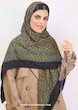 روسری نخی طرح دار گلدار بزرگ ارزان برند روسیه شال روسری سنتی