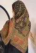 روسری ترکمن اصیل پشمي كد۱۱۲