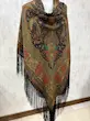 روسری ترکمن اصیل پشمي كد۱۱۲