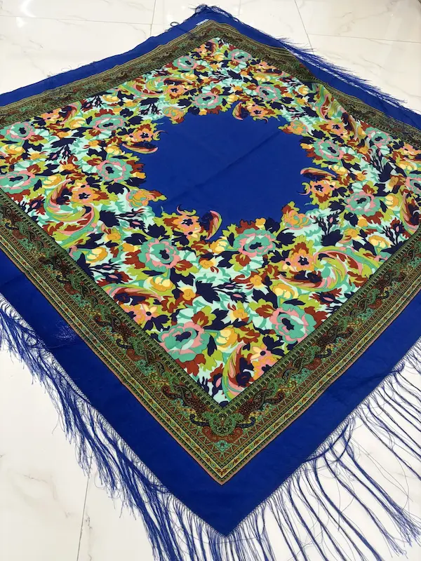 روسری ترکمن اصیل پشمي كد۲۰۶