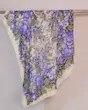 روسری نخی برند زنانه خرید روسری نخی روسری گلدار آبی 