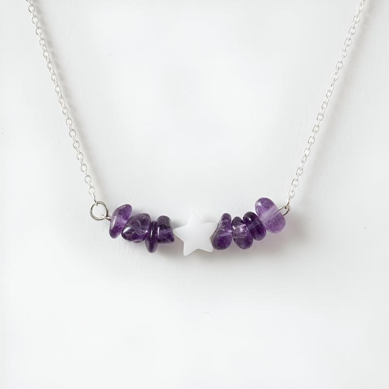 گردنبند خطی افقی با مروارید