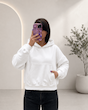 هودی زنانه کوتاه چاپ پفکی Cursed