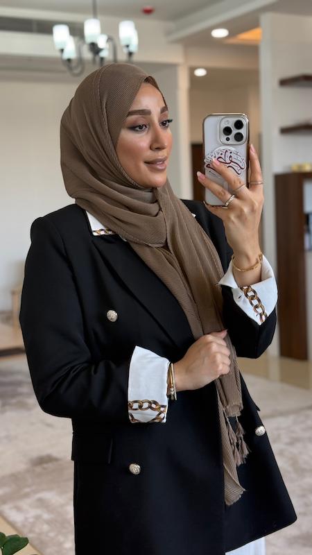 شال پلیسه ریز پنبه