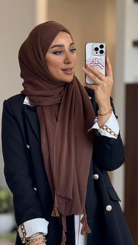 شال پلیسه ریز پنبه