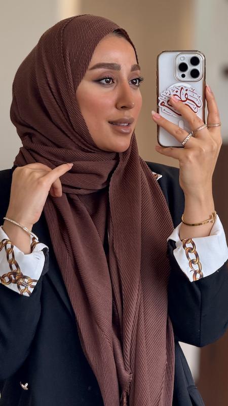 شال پلیسه ریز پنبه