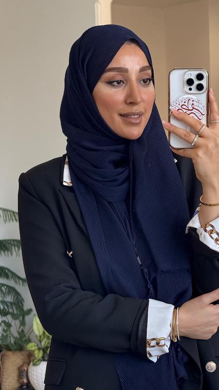 شال پلیسه ریز پنبه